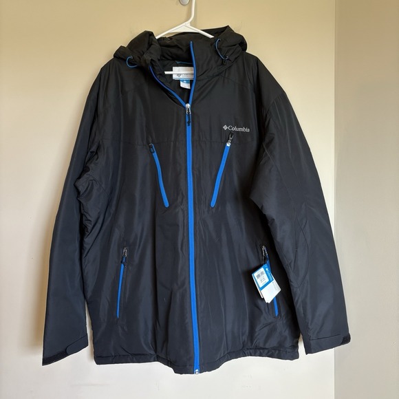 NWT MENS 2XT Columbia Sportswear Jacket WT4115 BLACK‎ Insulated Winter Ski - Picture 1 of 11